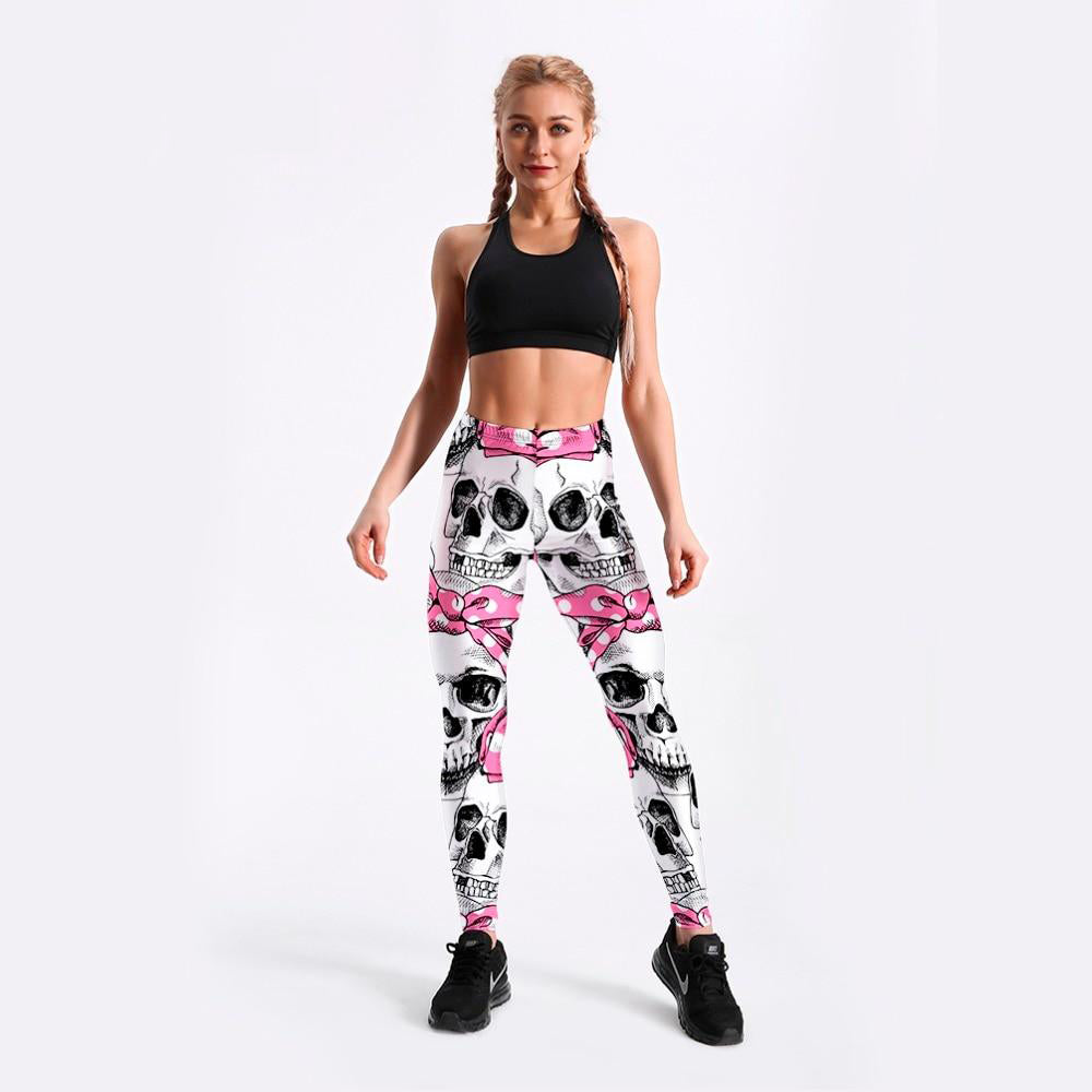 Women PANTHER Printed serious 12 Leggings Fitness Sexy Women's Leggings Cute Skeleton Bows Stretch Digital Print Pencil Pants Trousers Halloween