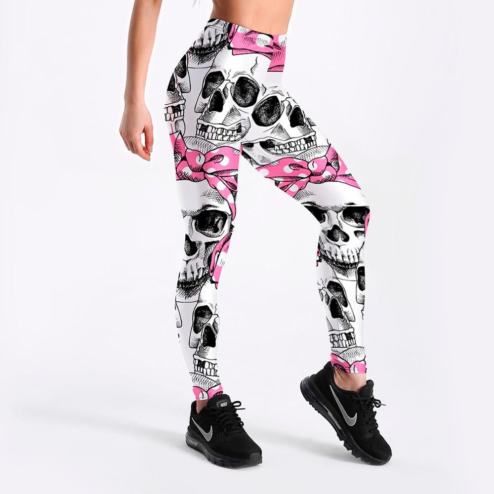 Women PANTHER Printed serious 12 Leggings Fitness Sexy Women's Leggings Cute Skeleton Bows Stretch Digital Print Pencil Pants Trousers Halloween