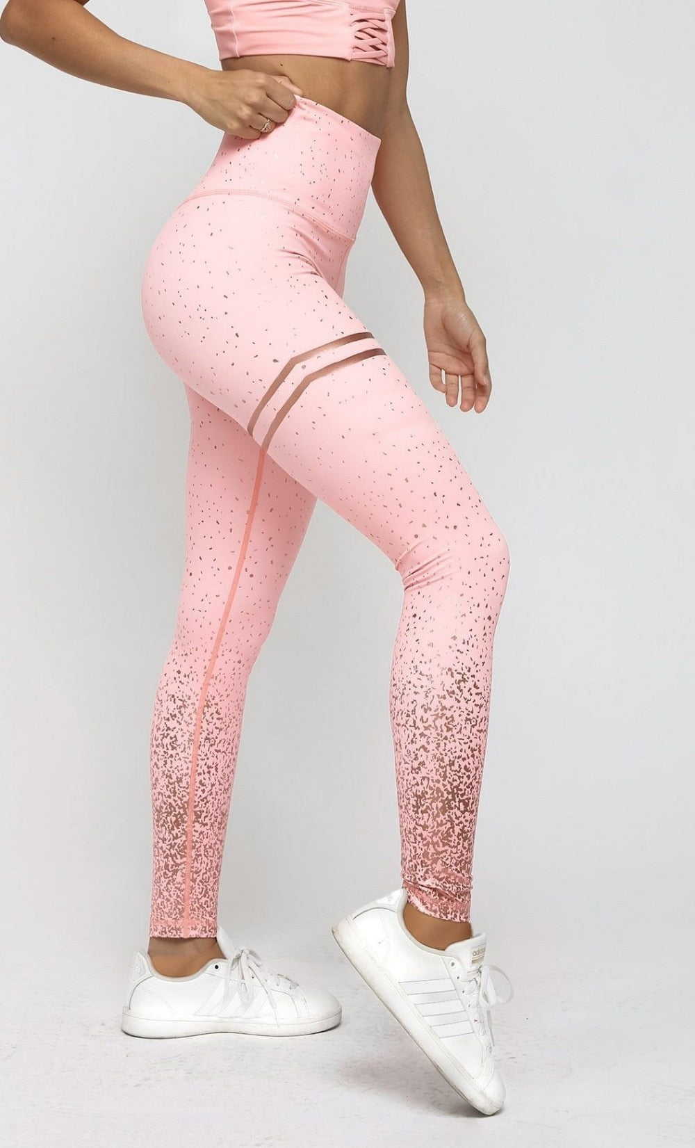 Panther New Women Print Serious 15 Pink Leggings Exercise Fitness Push Up Workout Yoga Pants