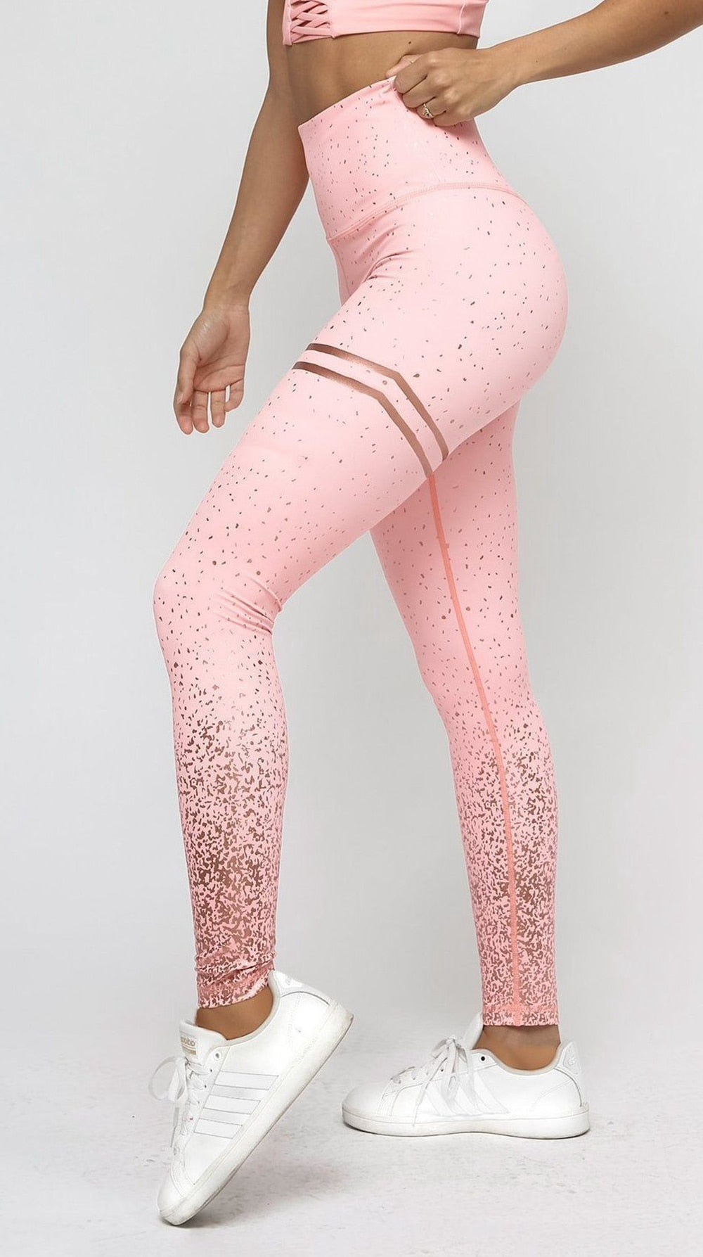 Panther New Women Print Serious 15 Pink Leggings Exercise Fitness Push Up Workout Yoga Pants