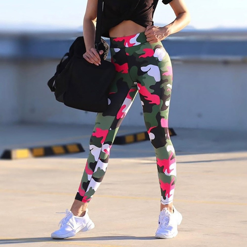 Women PANTHER Printed serious 14 Workout Leggings For Women High Waist Push Up Legging Camouflage Printed Female Fitness Pants Casual Trousers