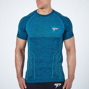 2020 New Men Running Tight Short T-shirt compression Quick dry t shirt Male Gym Fitness Bodybuilding jogging Tees Tops clothing