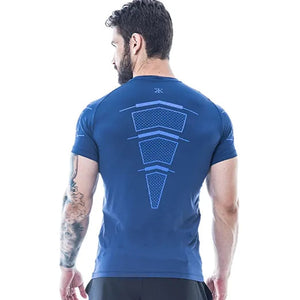 New Mens Compression Skinny T-shirt Gyms Fitness Bodybuilding t shirt Male Summer Casual Jogger Workout Tee Tops Brand Clothing