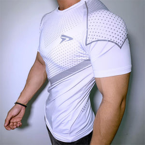 New Mens Compression Skinny T-shirt Gyms Fitness Bodybuilding t shirt Male Summer Casual Jogger Workout Tee Tops Brand Clothing