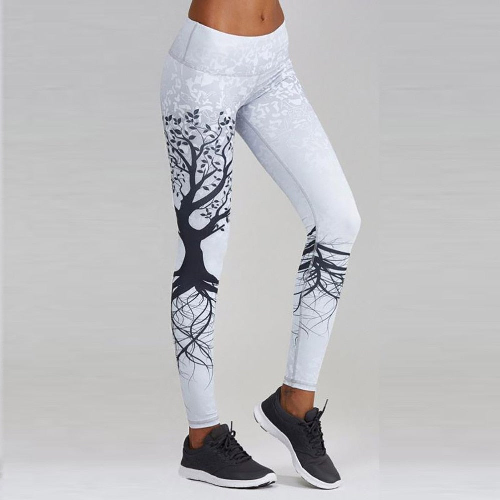 WOMEN Panther Printed serious 8 Leggings Hot Sell Women's Skull&flower Black Leggings Digital Print Pants Trousers Stretch Pants Plus Size