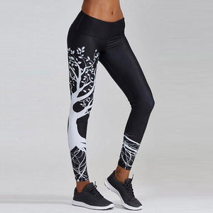 WOMEN Panther Printed serious 8 Leggings Hot Sell Women's Skull&flower Black Leggings Digital Print Pants Trousers Stretch Pants Plus Size