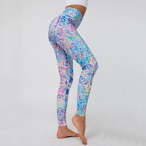 New Fashion Colorful Gym  Workout Running Pants  Sport Fitness Yoga Leggings