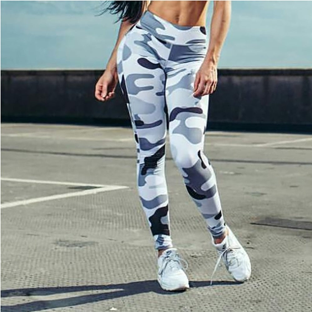 Women PANTHER Printed serious 13 Workout Leggings For Women High Waist Push Up Legging Camouflage Printed Female Fitness Pants Casual Trousers