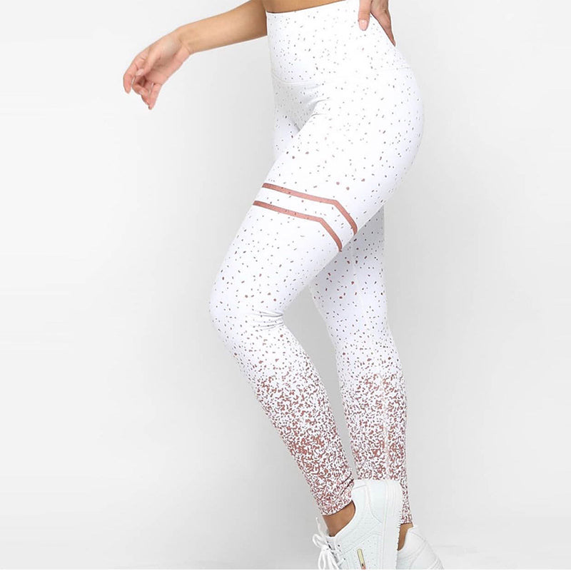 Panther New Women Print Serious 18 White Leggings Exercise Fitness Push Up Workout Yoga Pants